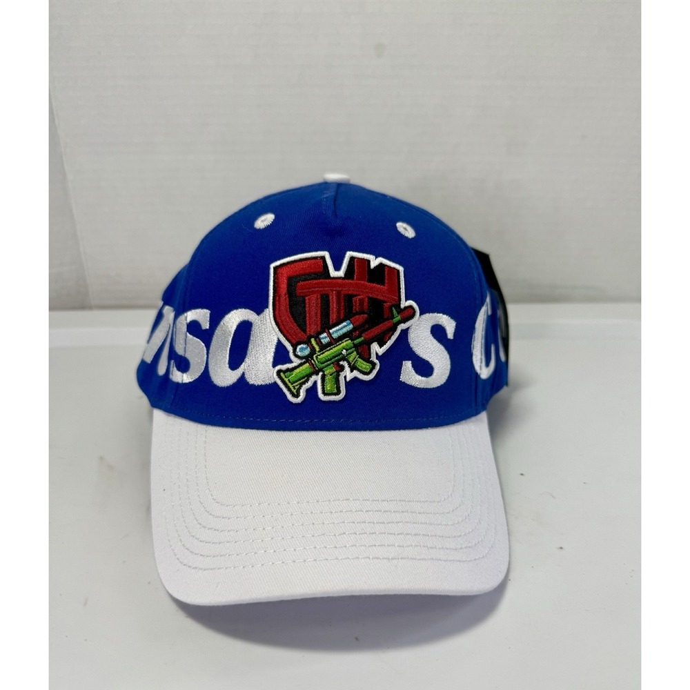 GTH Guard the Hood Kansas Baseball Cap NEW Snap Closure Adjustable Blue White